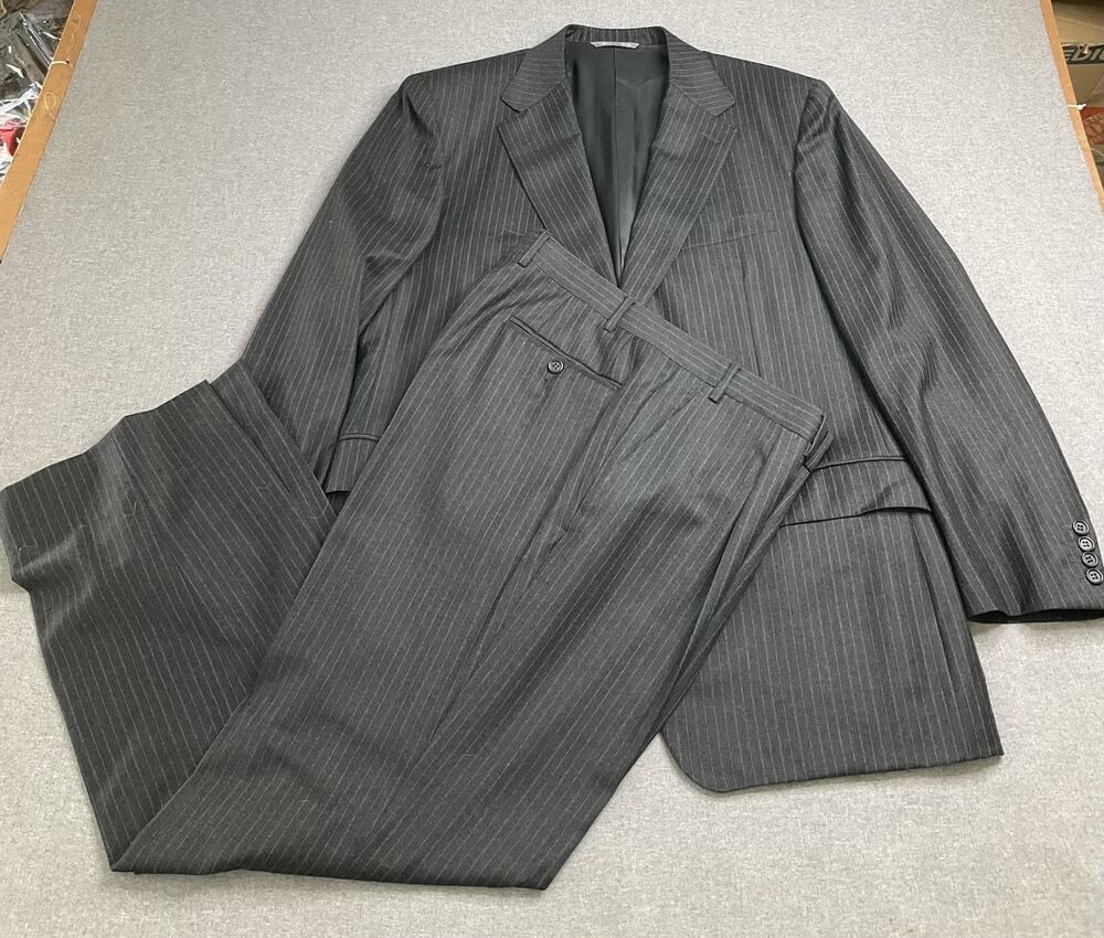 Canali Italy Navy Black SUIT - 100% WOOL - Pants US 36X30 /SUIT US 44R